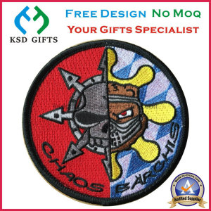 Wholesale Free Design Custom Embroidery Badge with Velcro Backing