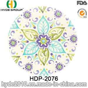 Assorted Design Organic Bamboo Fiber Dinner Plate (HDP-2076)