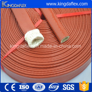 Rust Red Color Fiberglass Insulation Silicone Fire Sleeve