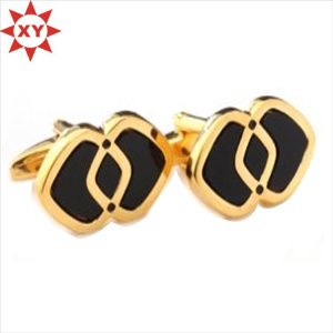 Hot Sale New Design Logo Rose Gold Cufflinks for Boys