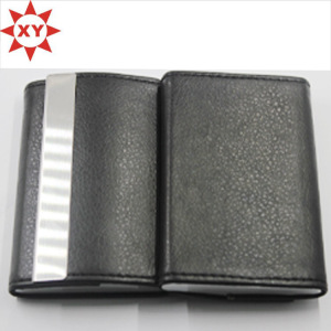 Black Leather Name Card Business Card Holder